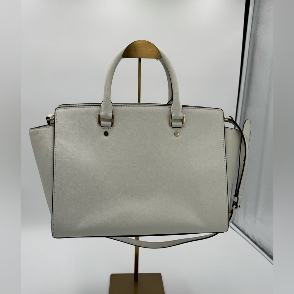 Michael by Michael kors Selma Optic White
Leather Satchel 2 Way Bag + Dust Bag - Picture 3 of 17